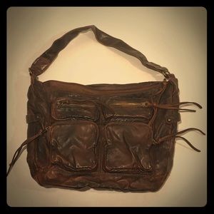 Mossimo Brown Faux Leather Purse, Shoulder
